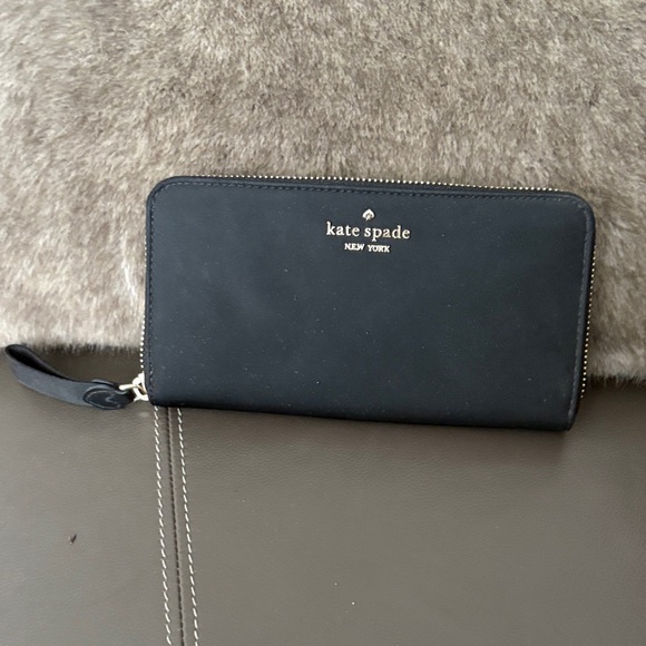 kate spade Handbags - kate spade Black Zip-Around Wallet